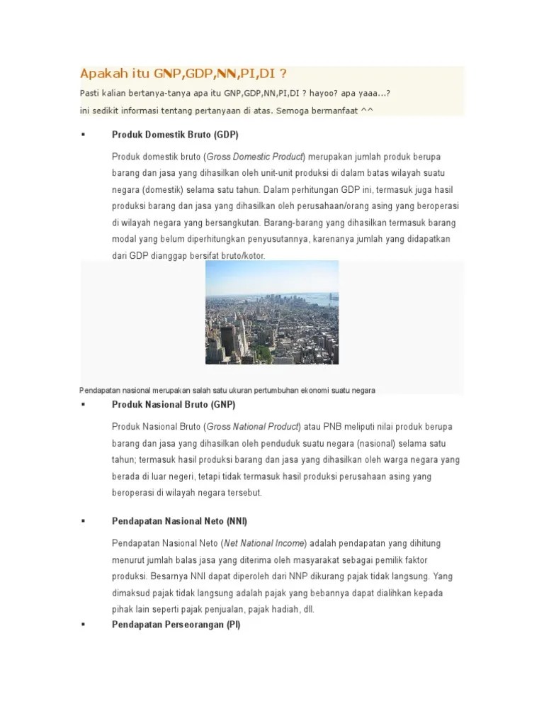 Apakah Itu GNP