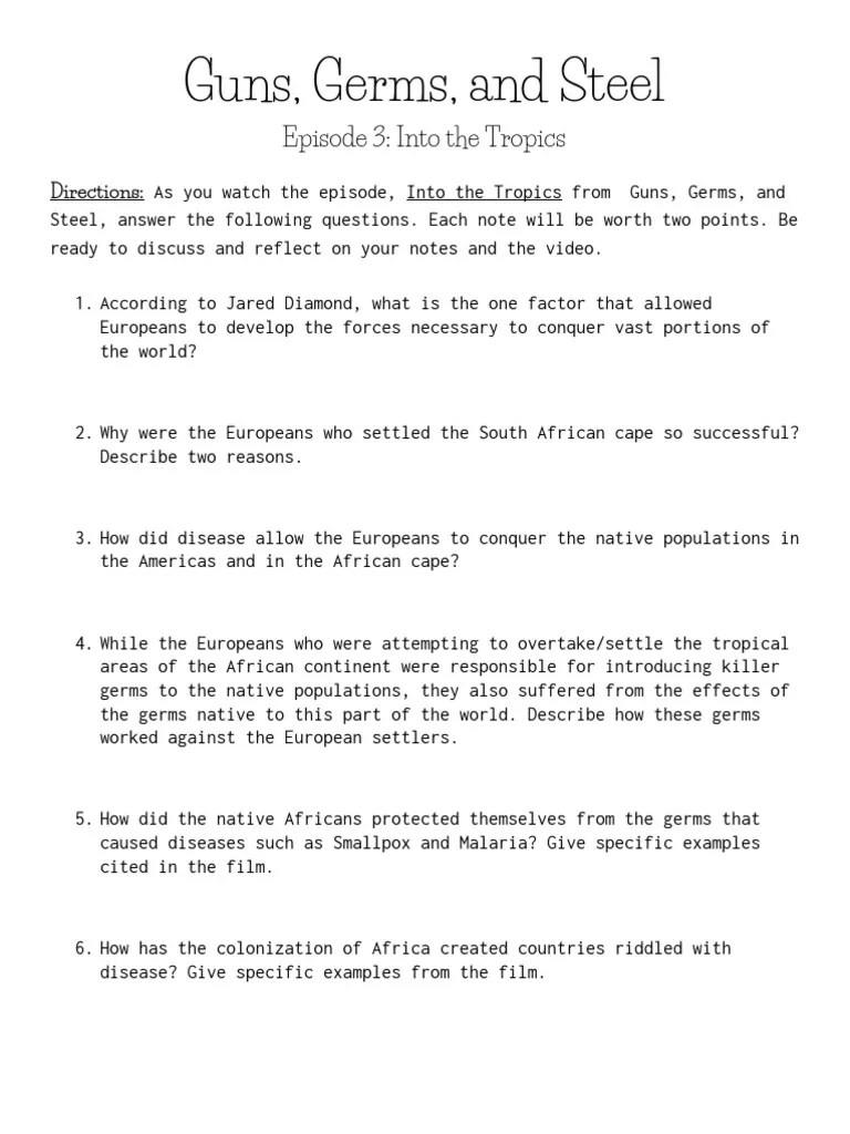 Guns Germs and Steel | PDF