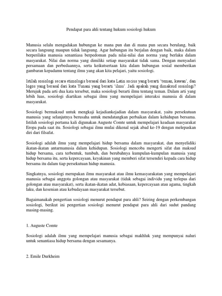 Secara Etimologis Sosiologi Berarti Ilmu Tentang - Terkait Ilmu