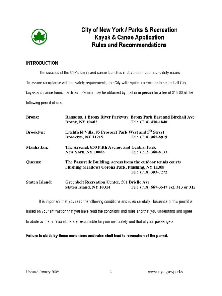 Kayak Launch Permit Kayak Boats