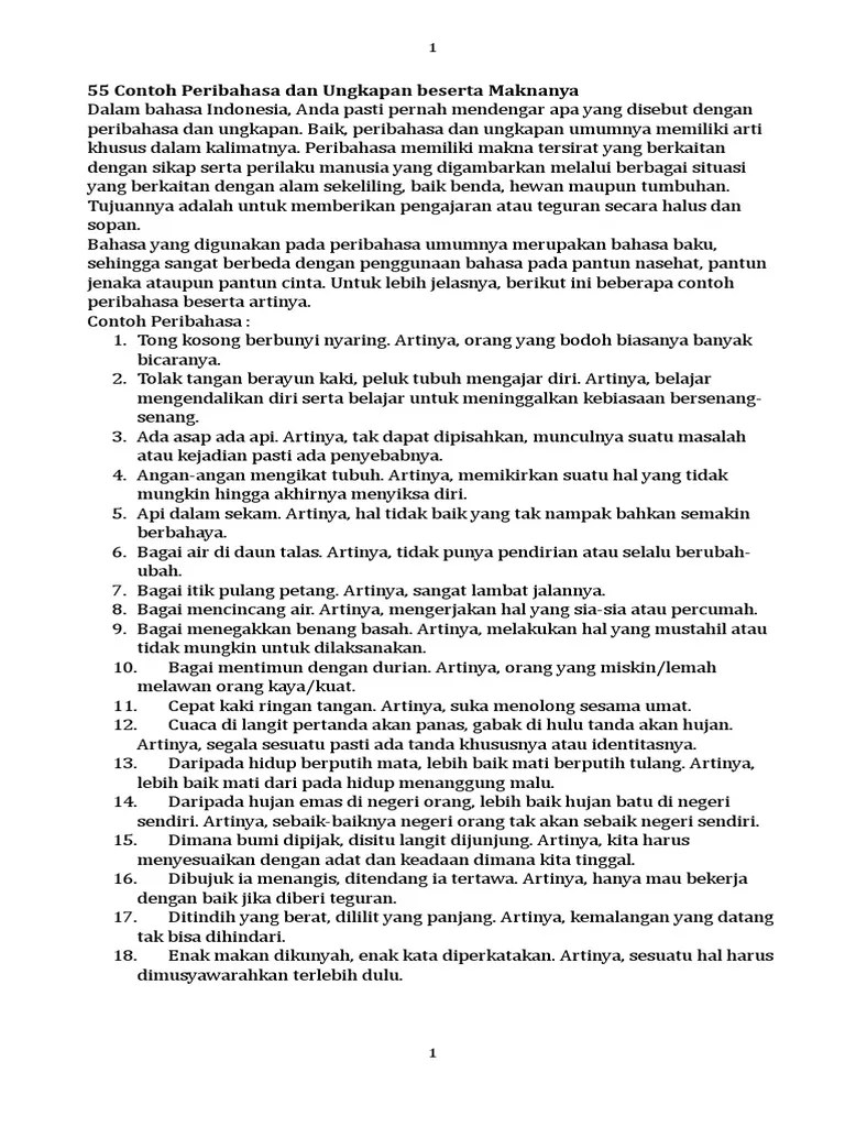 Bagaimana Menentukan Makna Peribahasa Belajar asik