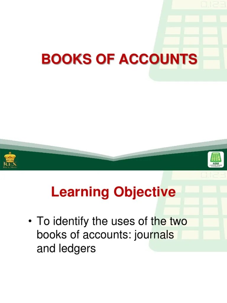 9 books of accounts Debits And Credits Accounting
