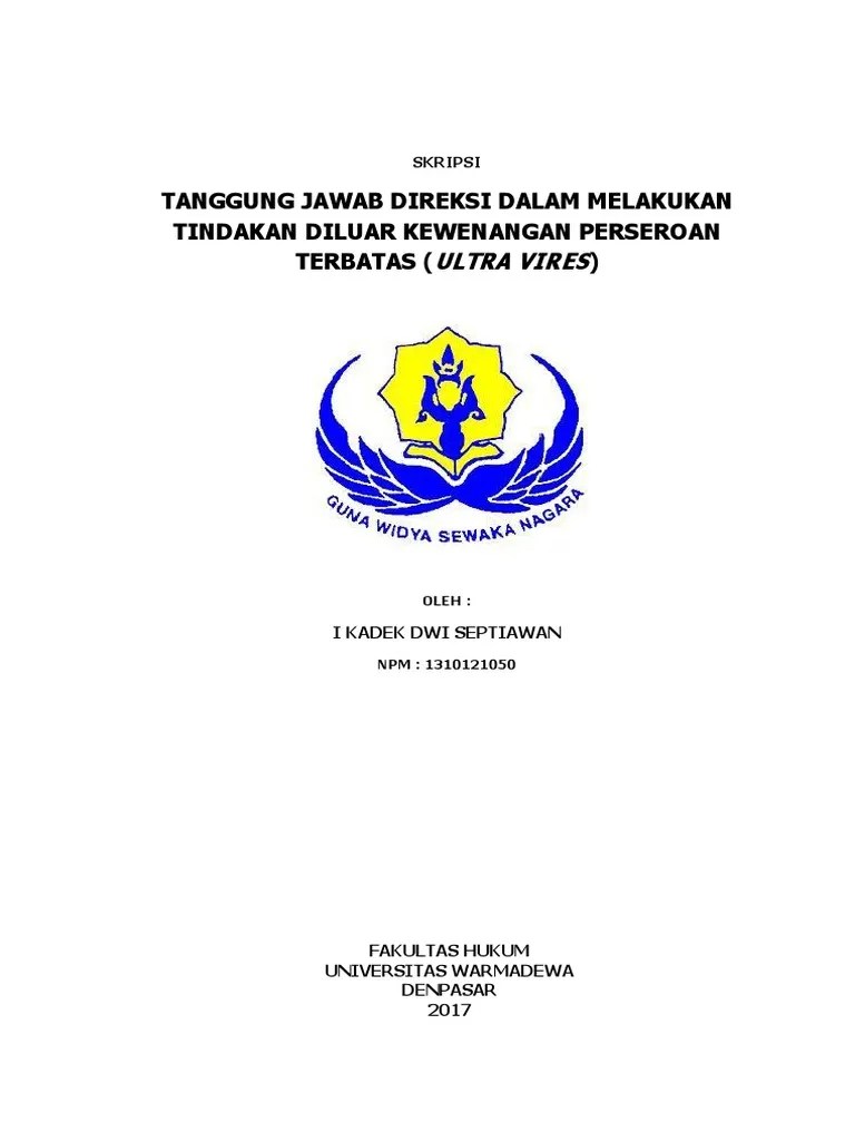 Logo Fakultas Hukum Warmadewa Paimin Gambar