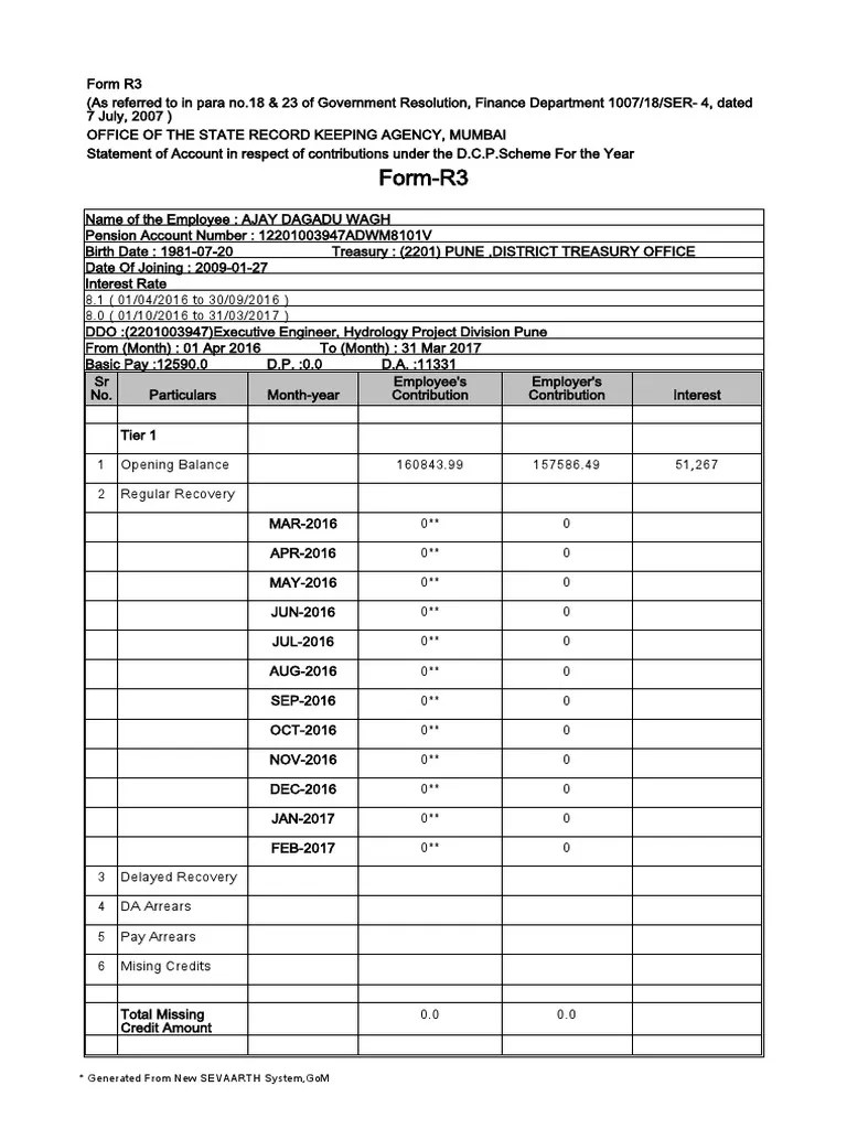 Form R3 PDF PDF Personal Finance Financial Services