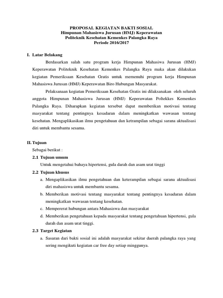 Proposal Kegiatan Pemeriksaan Kesehatan Gratis Hmj