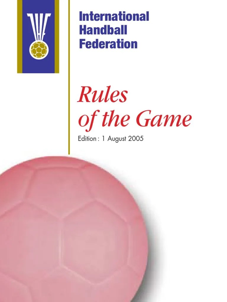 Handball International Rules Referee Rules Free 30day Trial Scribd