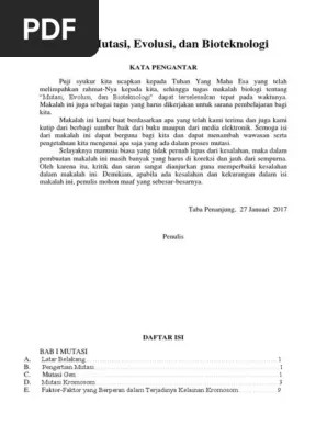 14 Contoh Daftar Isi Makalah Prakarya
