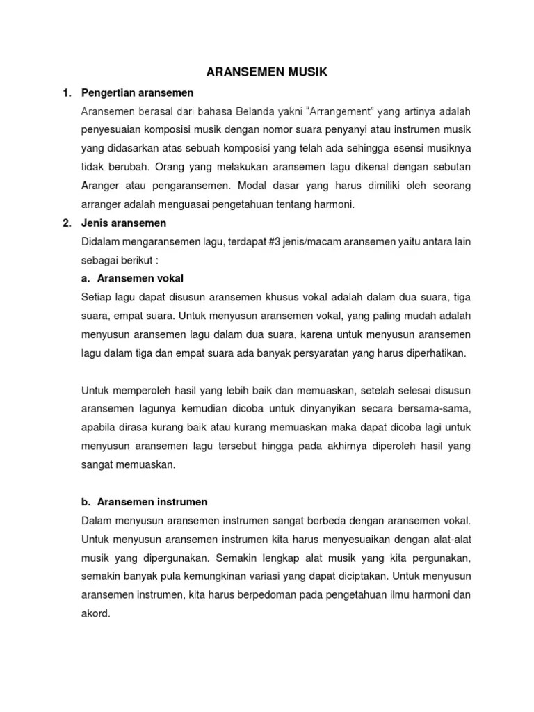 Penyesuaian Komposisi Musik Dengan Nomor Suara Penyanyi - Seputar Nomor