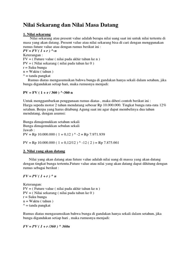 Rumus Anuitas Future Value RUANG BACA