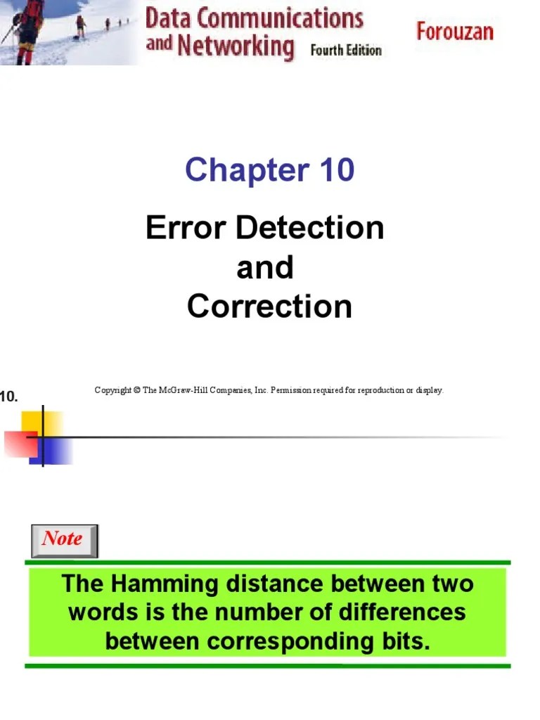 Error Detection and Correction PDF Naming