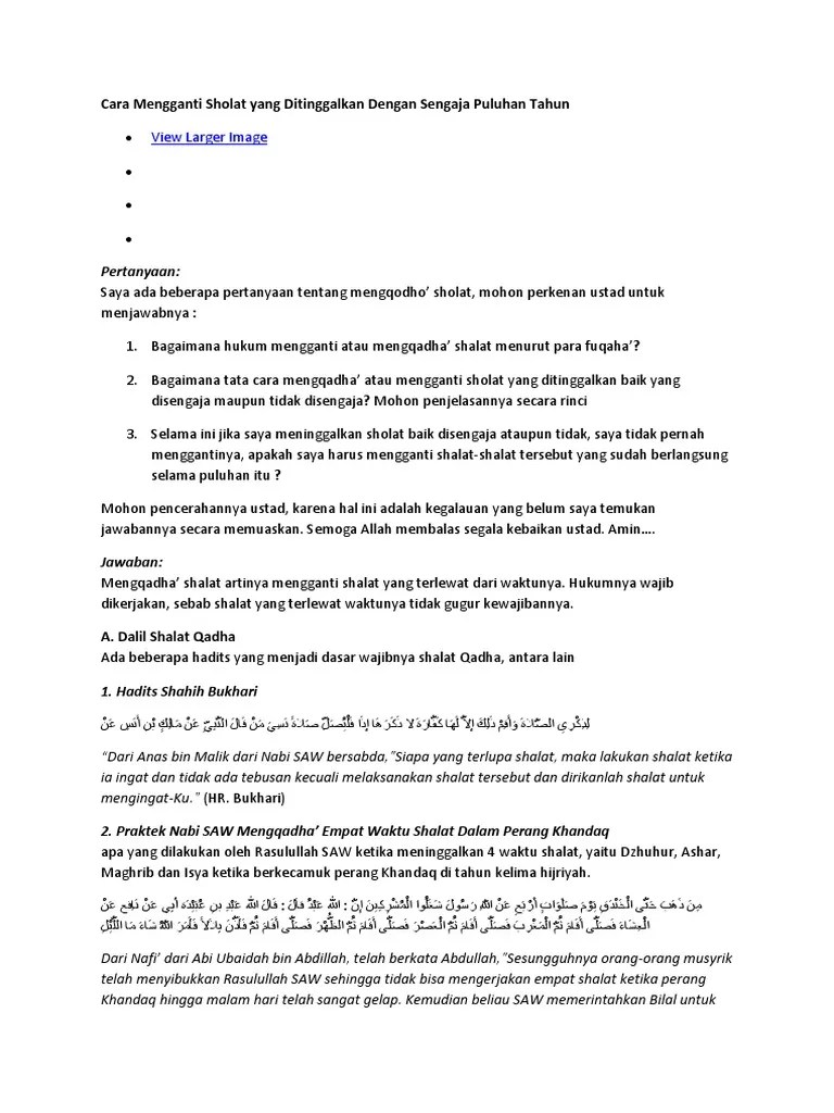 Cara Mengqodho Sholat Maghrib Di Waktu Isya – Belajar