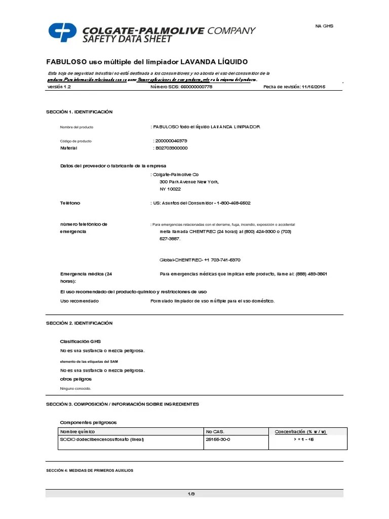 Fabuloso All Purpose Cleaner Liquid LavenderSku 204307.en Es