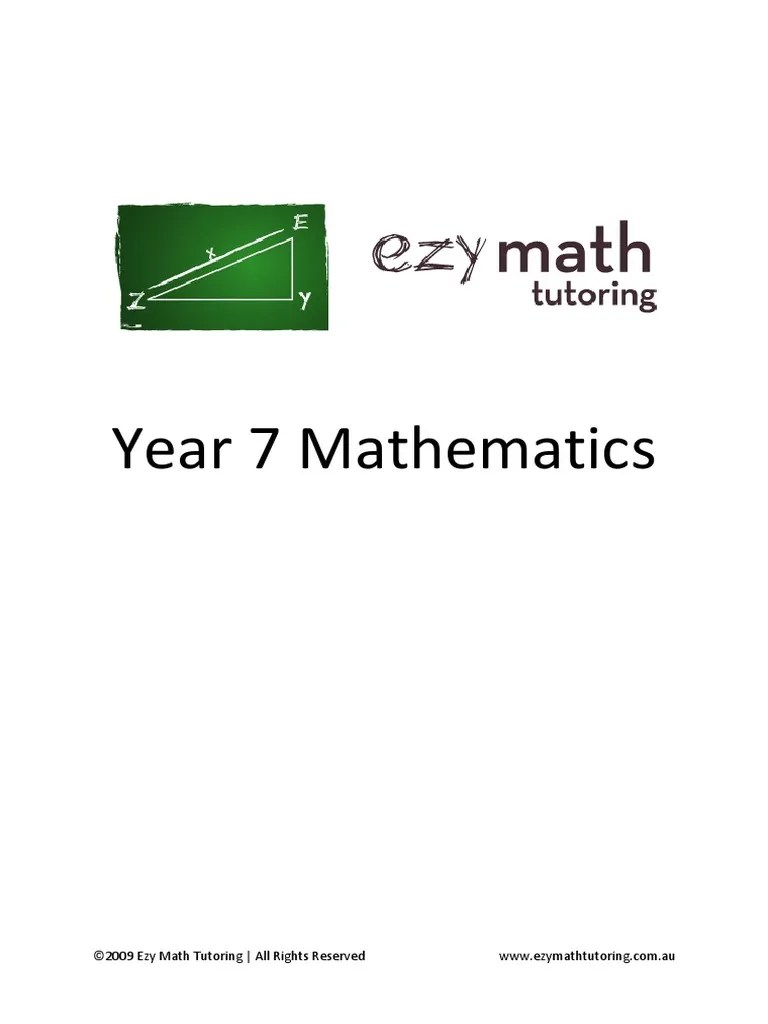 Ezy Math Tutoring Year 7 Fraction (Mathematics) Numbers