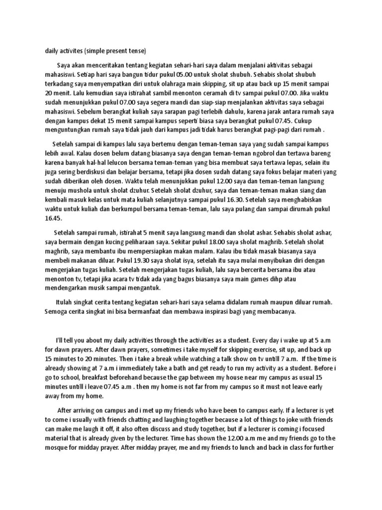 Cerita Tentang Kegiatan Sehari Hari – Goreng