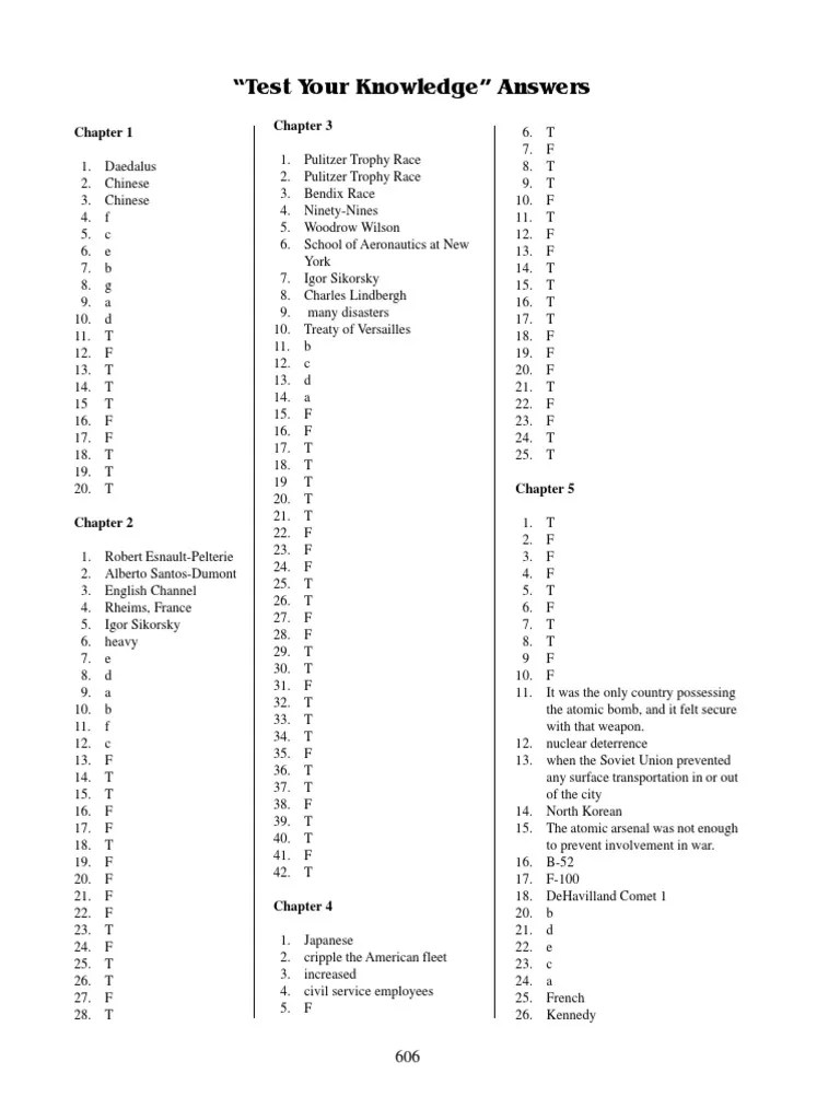 Answer To Test Your Knowledge | PDF | Rocket | Sun