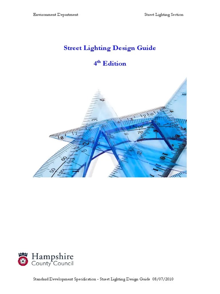 Street Lighting Design Guide 4th Edition PDF PDF Electrical Wiring