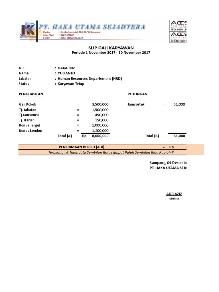 Slip Gaji PDF