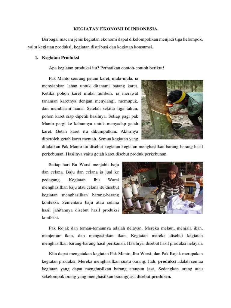 Materi Kegiatan Ekonomi | PDF