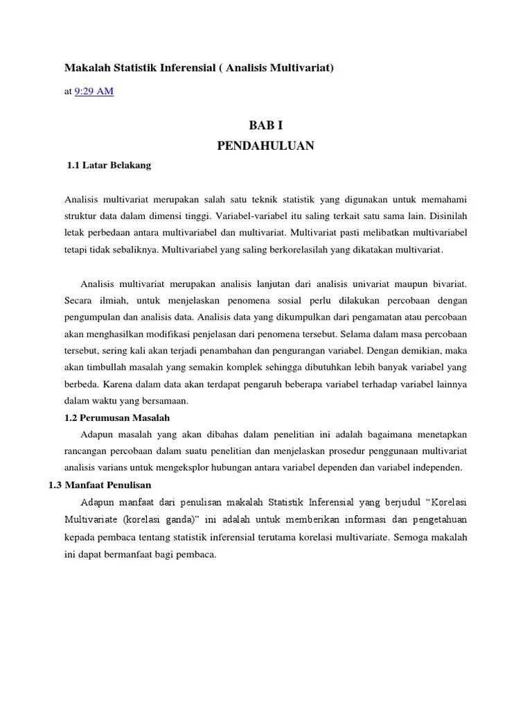 MAKALAH STATISTIK INFERENSIAL PDF