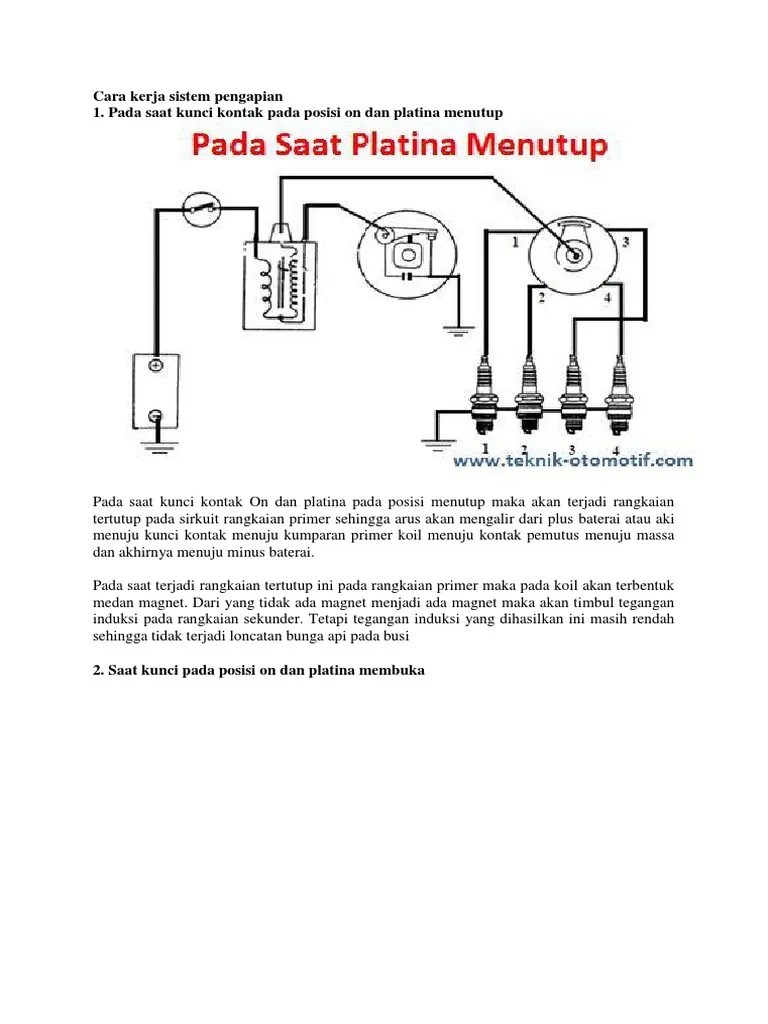 Cara Kerja Sistem Pengapian Konvensional | PDF
