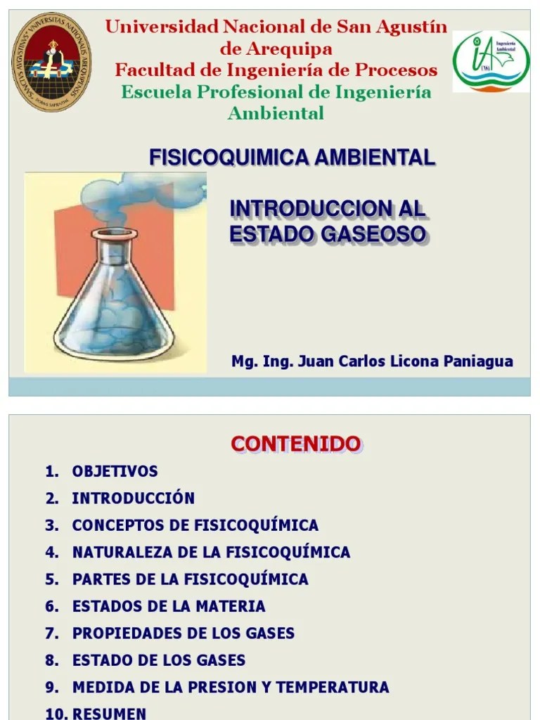Tema 1_Introduccion Al Estado Gaseoso Gases Temperatura