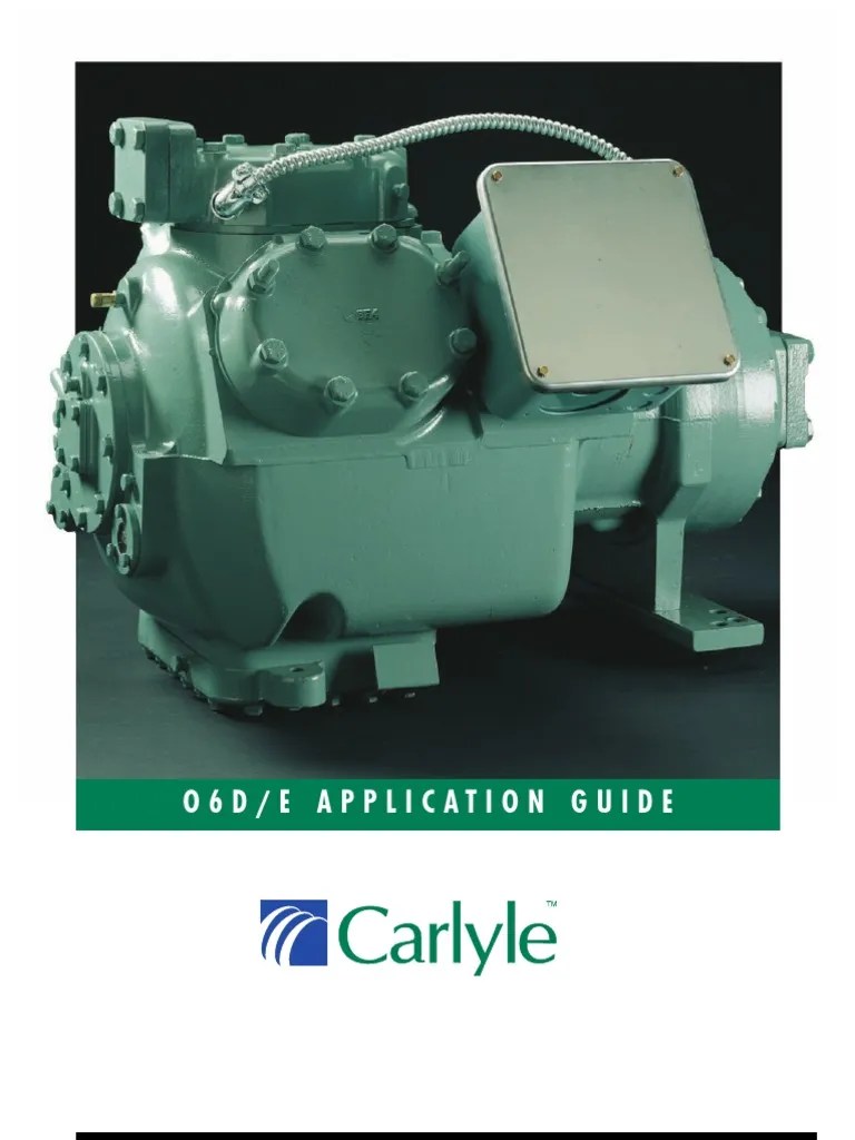 Carlyle Compressor O6D/E Pump Air Conditioning