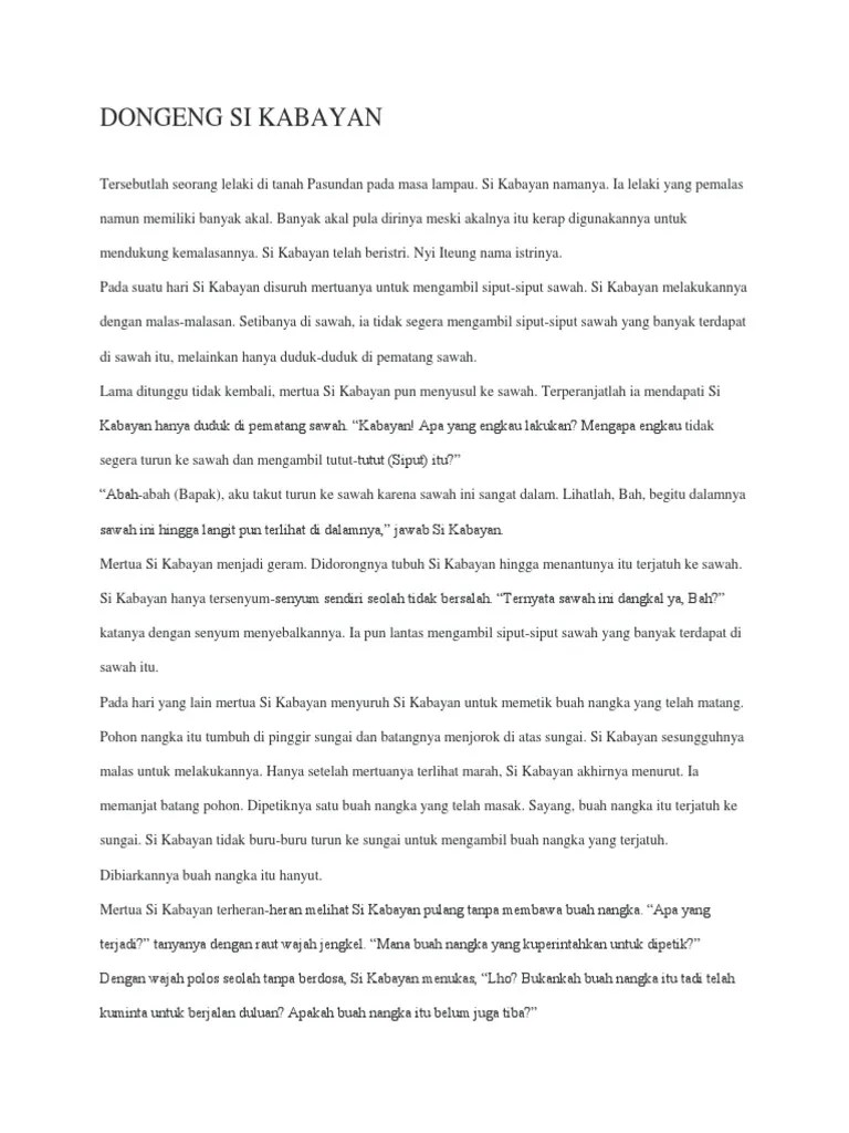 Cerpen Kabayan – Penggambar