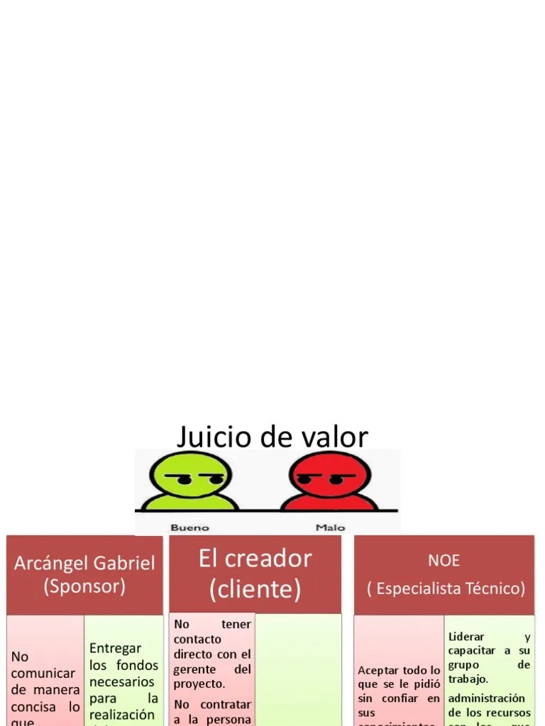 Juicio de Valor