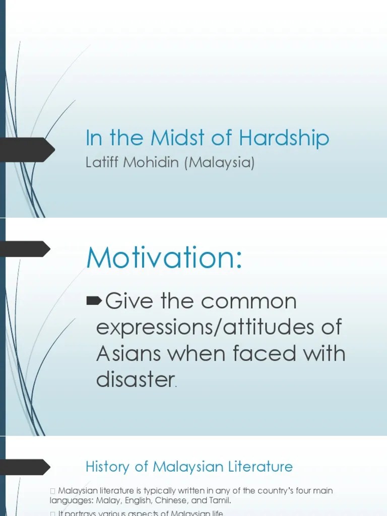 In The Midst of Hardship PDF Poetry