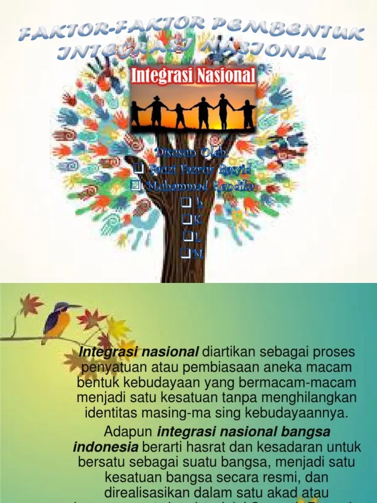 Faktor-Faktor Pembentuk Integrasi Nasional | PDF