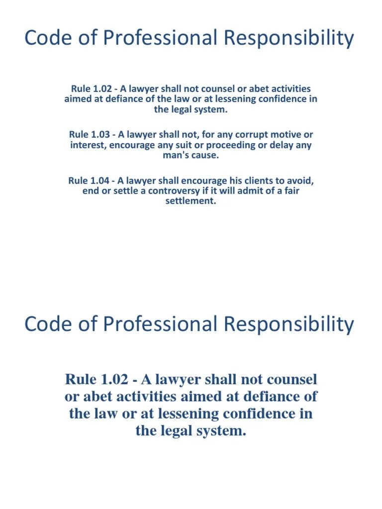 Code of Professional Responsibility Notary Public Lawyer