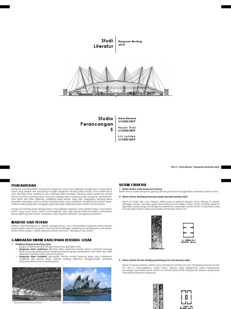 Contoh Bangunan Dengan Struktur Bentang Lebar - Berbagi Struktur