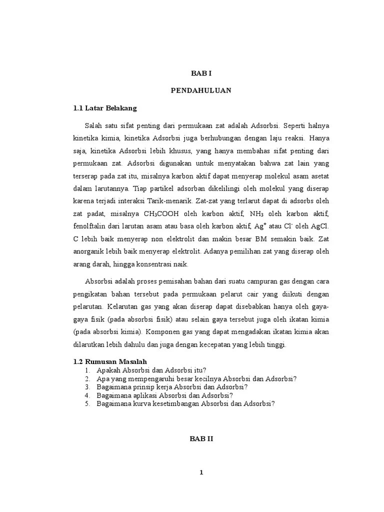 Absorbsi Dan Adsorbsi | PDF