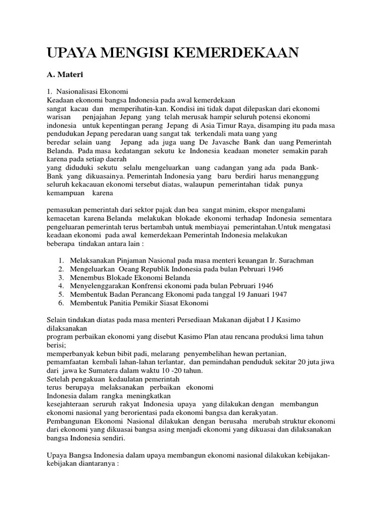 Tujuan Belanda Melakukan Blokade Ekonomi Terhadap Indonesia Adalah