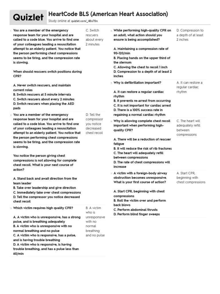 Heartcode Bls (Aha) Cardiopulmonary Resuscitation Cardiac Arrest
