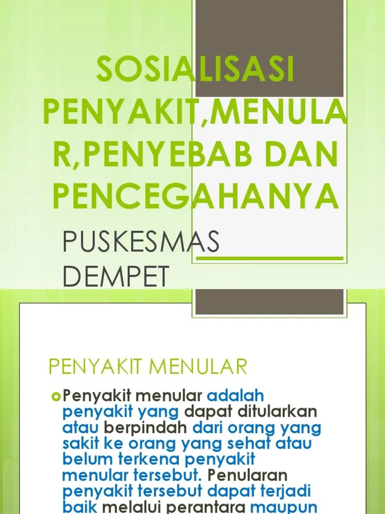30 Jenis Penyakit Menular, Penyebab Dan Pencegahannya | PDF