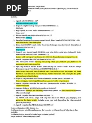 Nehemia 1 - 13 | PDF