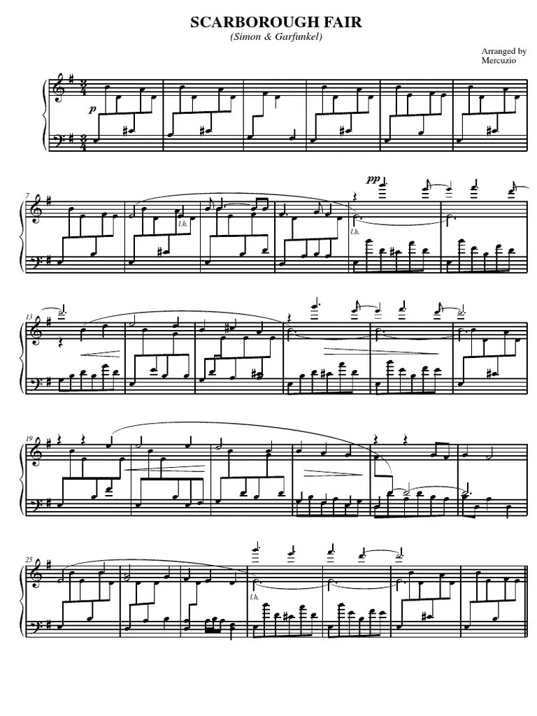 Scarborough Fair (piano solo arrang. Mercuzio).pdf