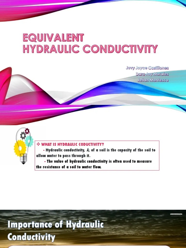 Hydraulic conductivity Geotechnical Engineering Electrical