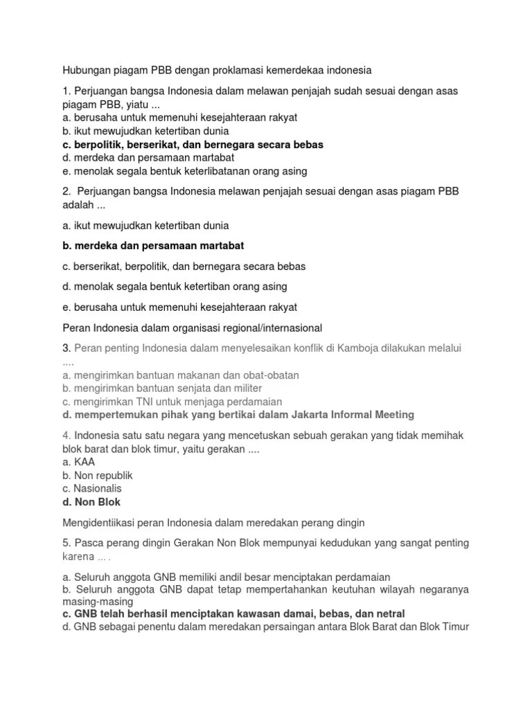 Soal Sejarah Peminatan Kelas 12 | PDF