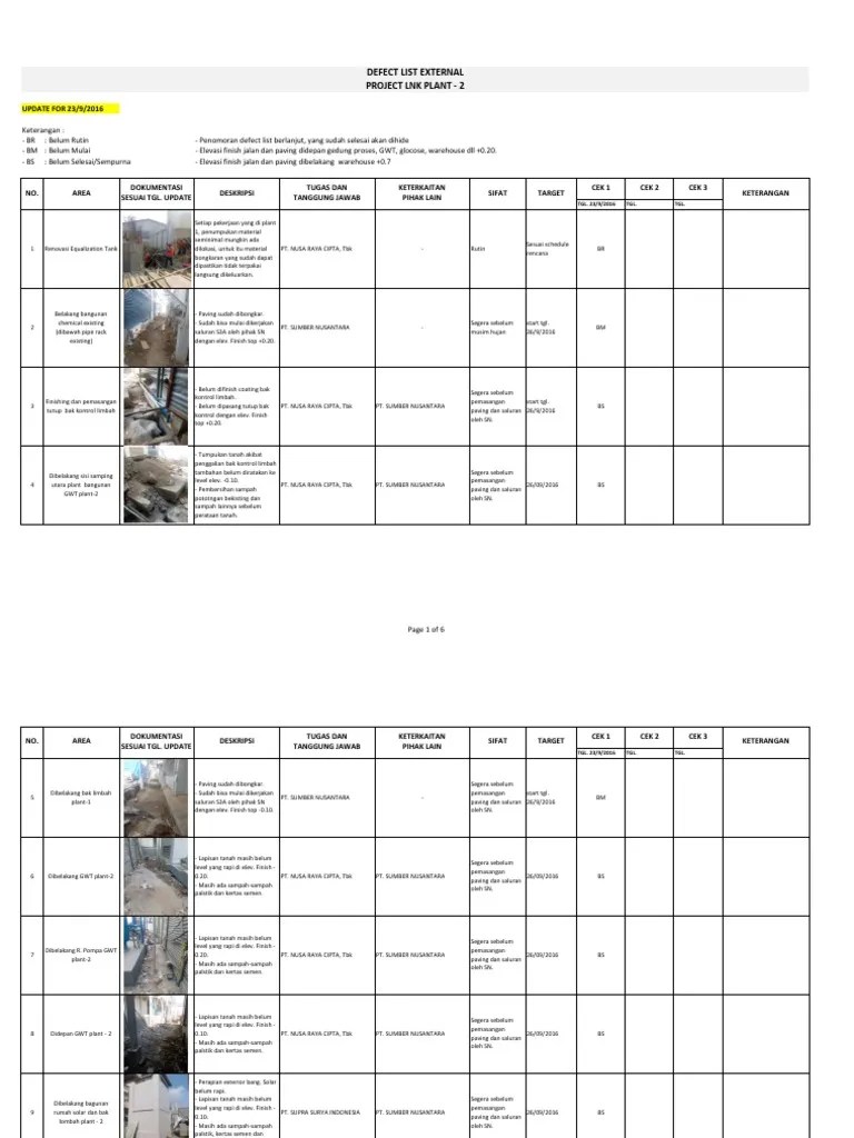 Defect List External[1]