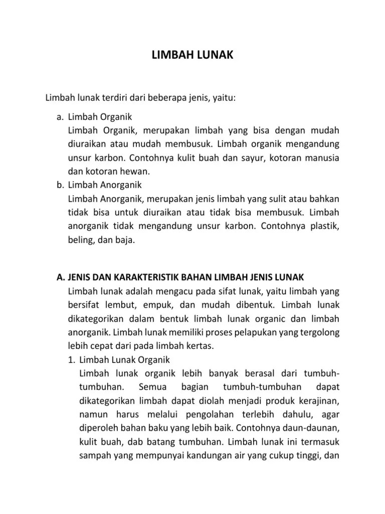 Limbah Lunak | PDF