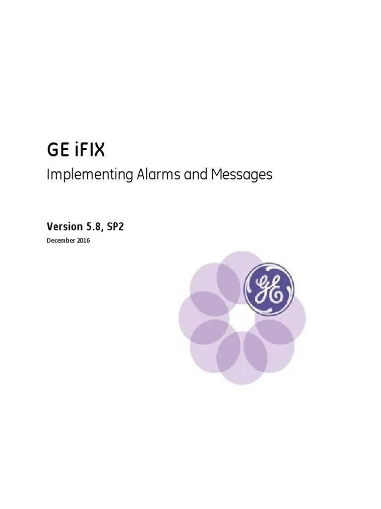 GE IFIX_Implementing Alarms and Messages IFIX 5.8 SP2 Scada Databases
