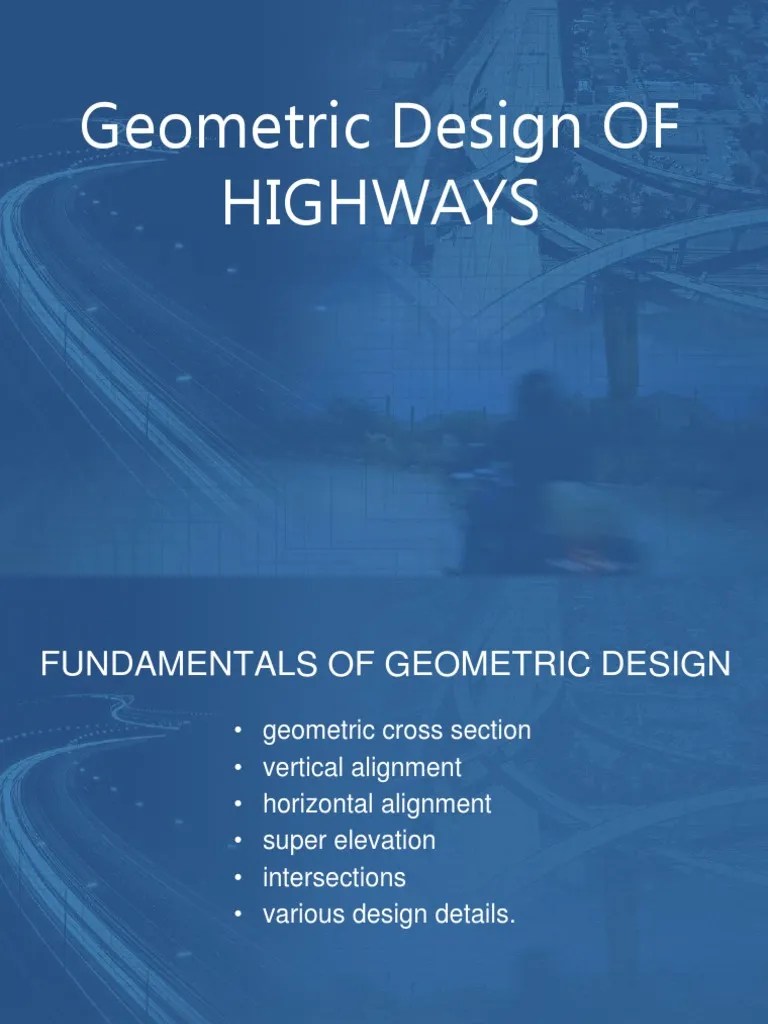 Geometric Design of Highways PDF Interchange (Road