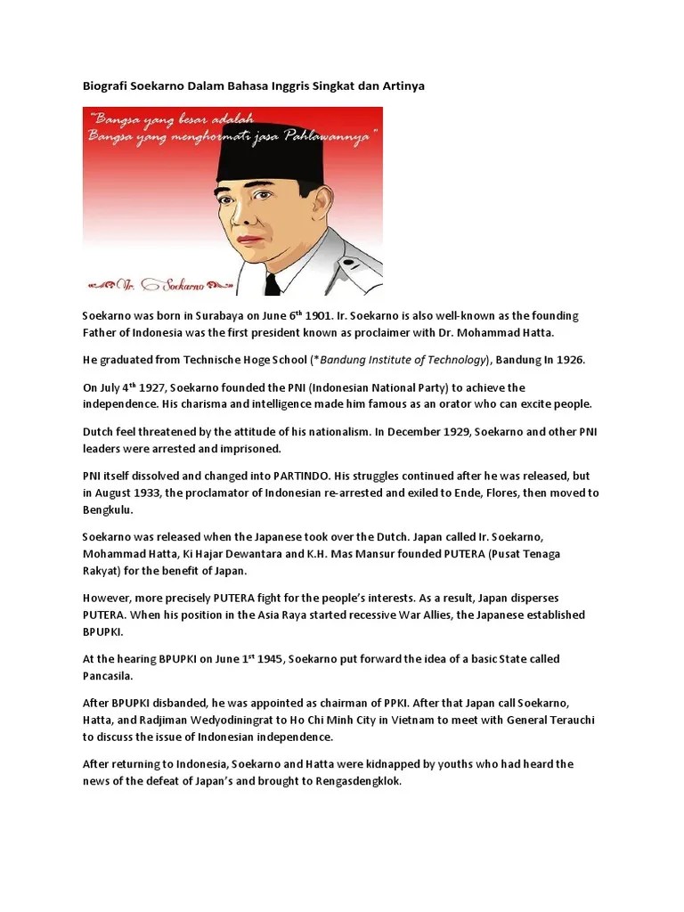 Teks Biografi Bahasa Inggris Ki Hajar Dewantara - Berbagai Teks Penting