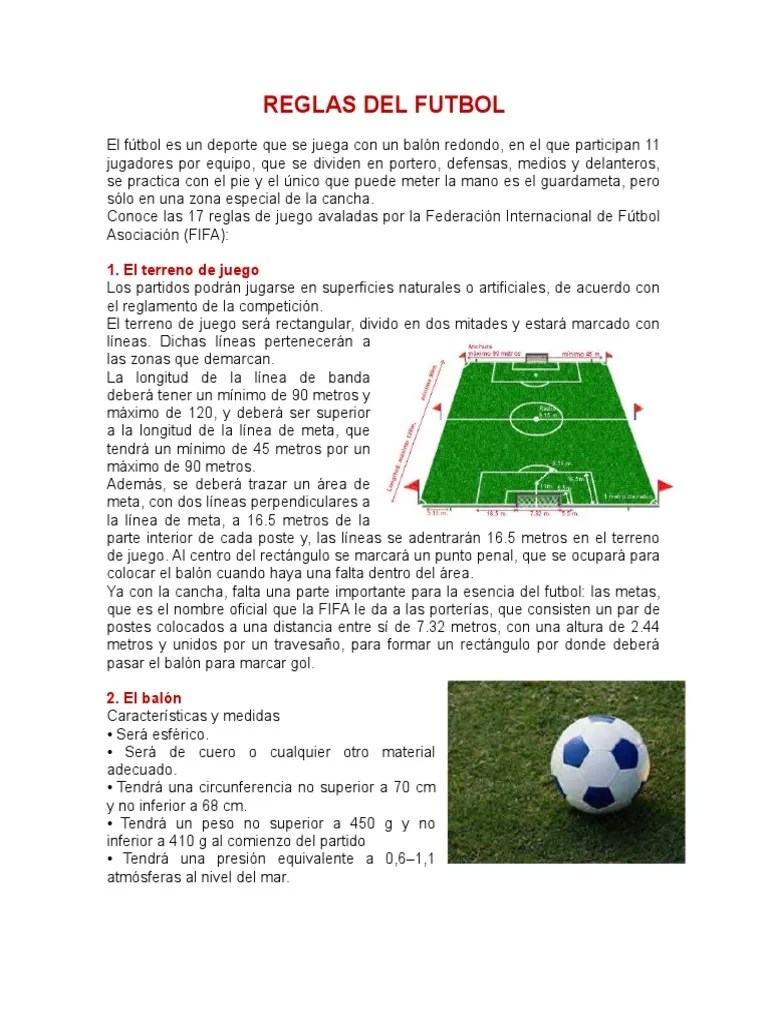 Reglas Del Futbol Asociación de Futbol Equipos