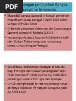 Perkembangan Penjajahan Spanyol Di Indonesia | PDF