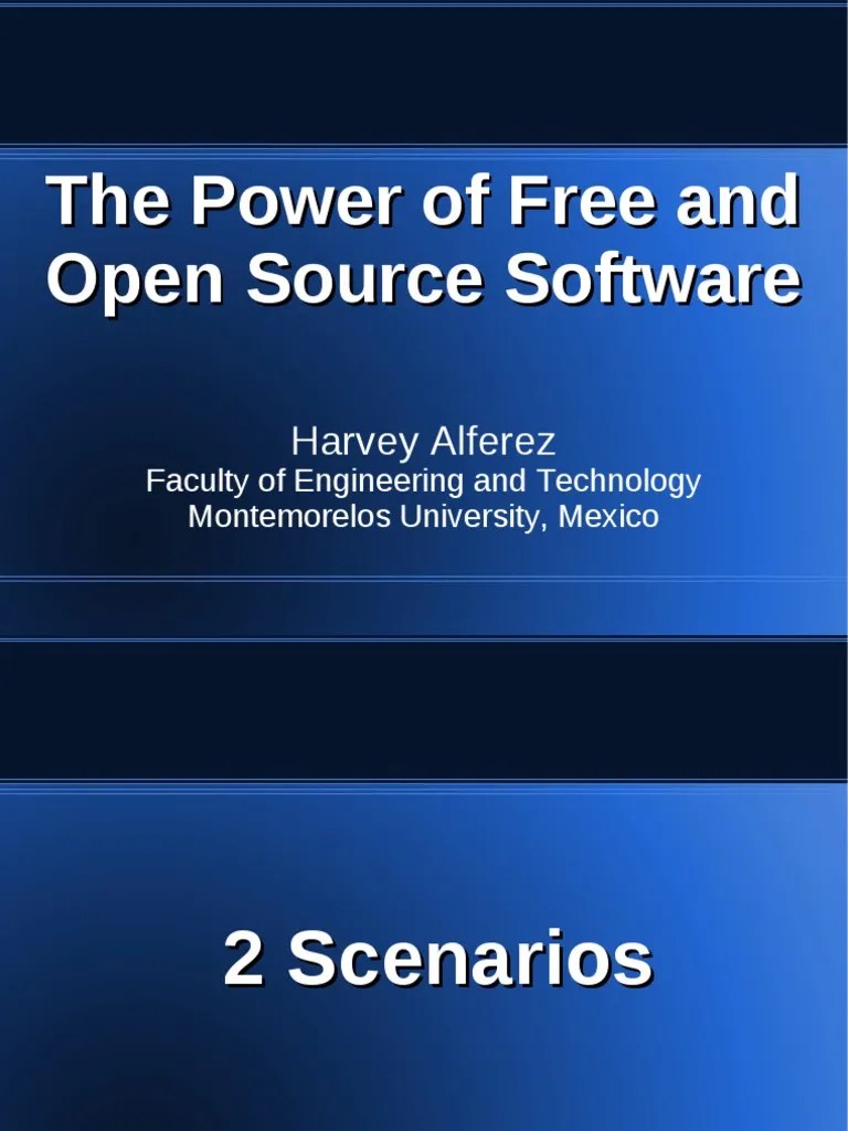 The Power of Free and Open Source Software PDF Free Software Linux