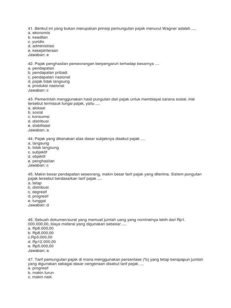 Contoh Soal Pajak Bumi Dan Bangunan Dan Jawabannya – Beinyu.com