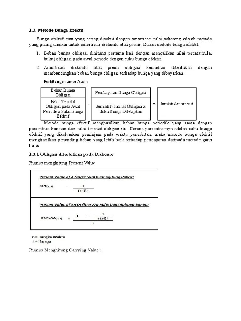 Contoh Soal Obligasi Diskonto